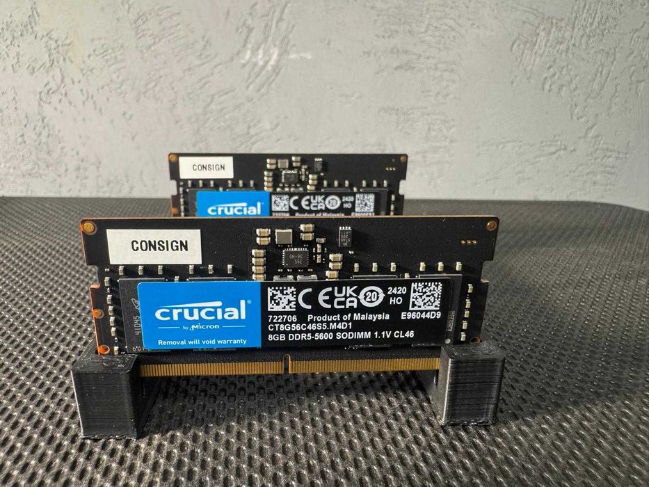 DDR5 Kit 16GB 2x8GB 5600Mhz Crucial by Micron Memorie RAM Laptop SODIMM