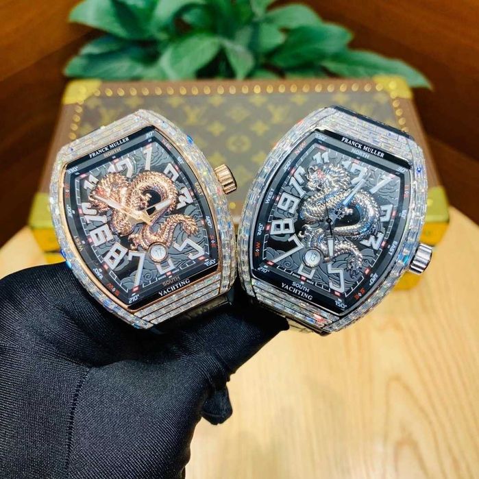 Автоматичен мъжки часовник Franck Muller Vanguard Dragon Baguette