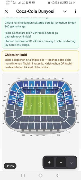 Biletlar bor 22 May kuni Bunyodkor Uzbekiston Jahon chempionatiga