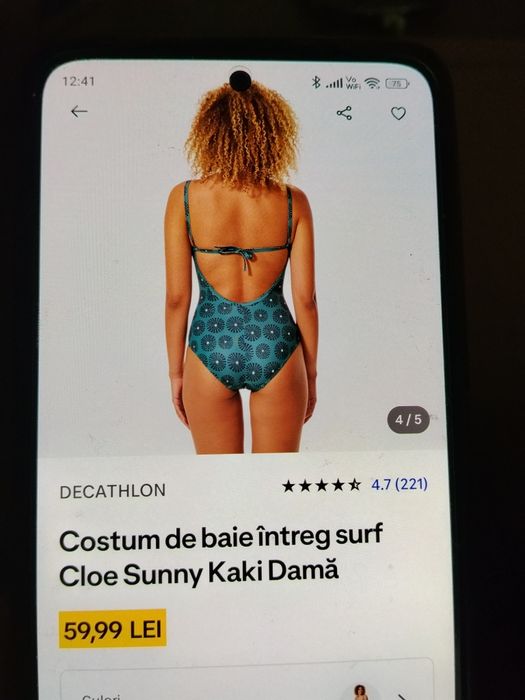 Vând costum de baie 48 decatlon!