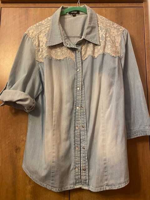 Camasa Denim Elogy cowboy style pentru femei