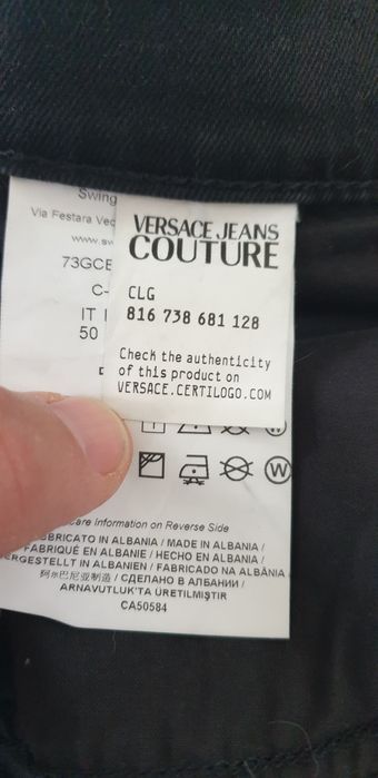 Versace Jeans Couture Stretch Slim Fit / 34/34 ОРИГИНАЛ Мъжки Дънки!