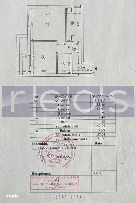 Vanzare 2 Camere | 57 Mp | Etaj 1/3 | Bloc 2019 | Mobilat & Utilat