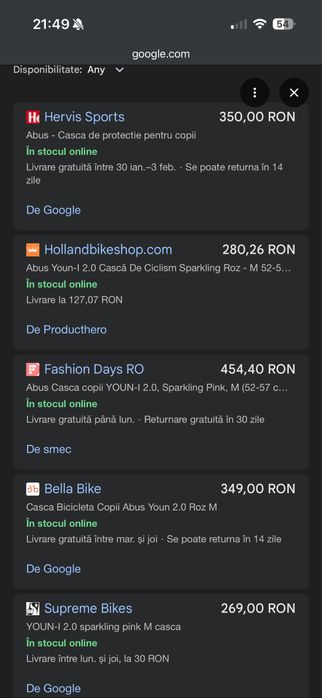 Casca Abus bicicleta copii