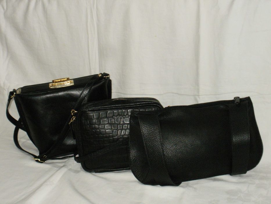 нови малки черни чантички естествена кожа