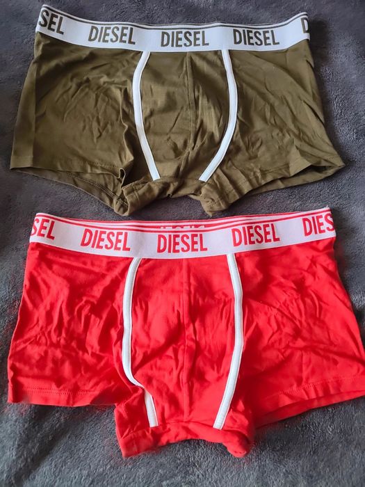 Diesel set 2 boxeri bikini roșu și kaki mărimea S noi originali