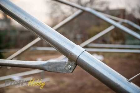 Професионална шатра 4х12м XXL, огнеустойчив PVC брезент 550гр/м2