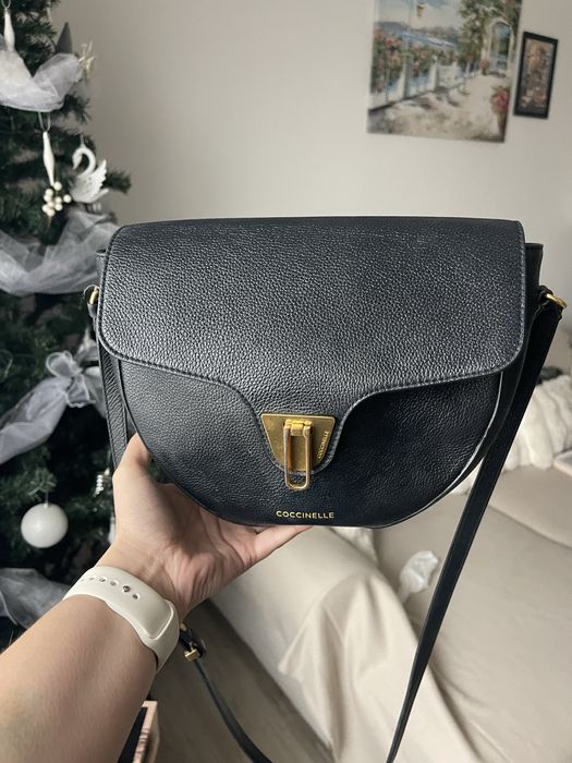 Geanta de piele neagra Cocinelle