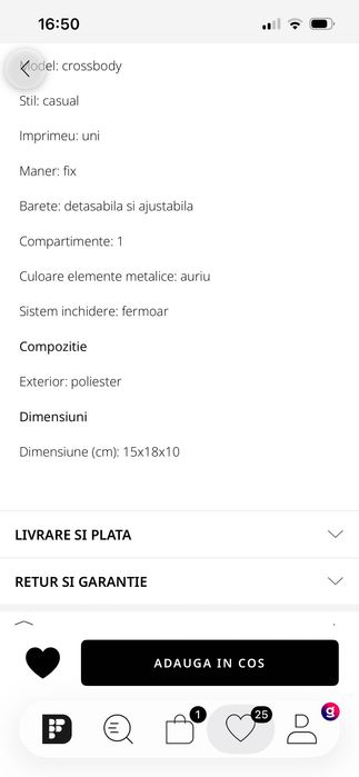 Genta Liu Jo din piele ecologică