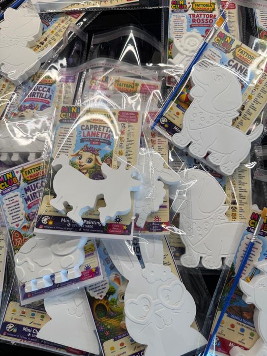 Set Handmade de Pictat pentru Copii – Figurine din Ipsos + Culori + Pensulă