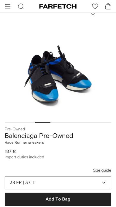 Balenciaga оригинални спортни обувки, 38 номер