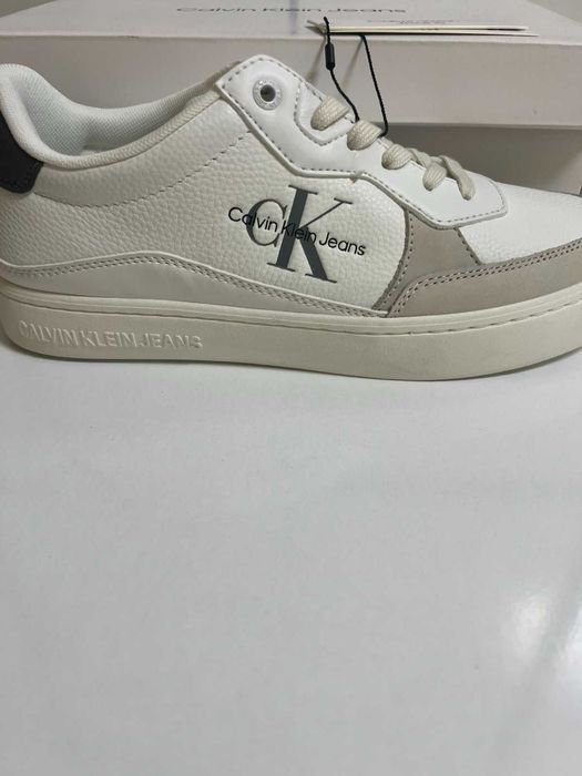 Нови мъжки маратонки CALVIN KLEIN - Toothy Runner, кожени, 42, 43, 44