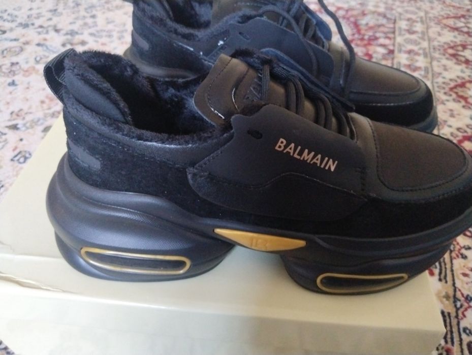 Кроссовки  натуральная кожана флисе