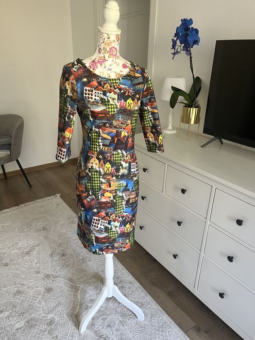 Rochie cu imprimeu oraș