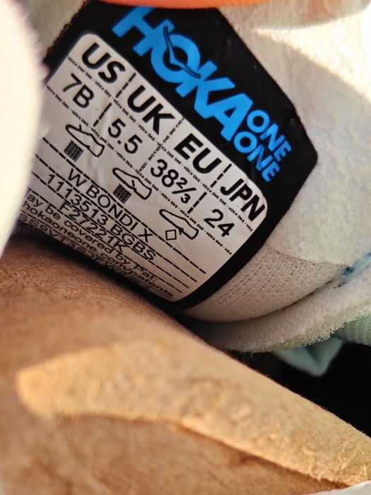 Adidași Hoka Bondi X originali placă de carbon cool