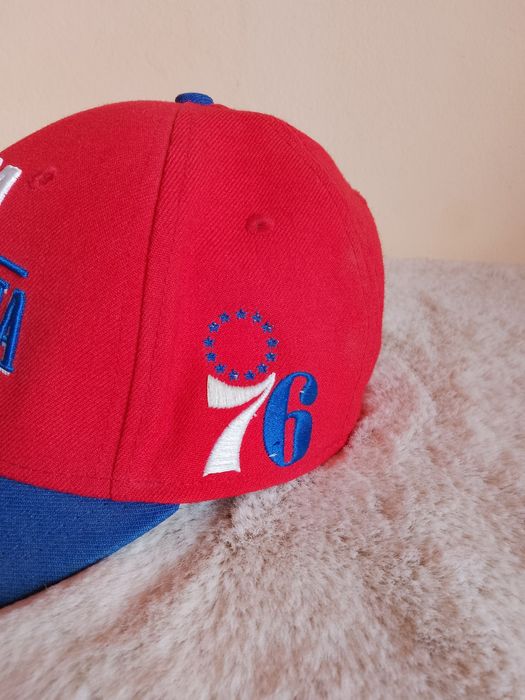 Caciula Baseball NBA Philadelphia 76 Mitchell & Ness