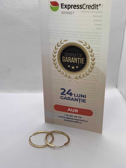 Cercei aur 14K (Ag4 Dacia B.51436.1) Garantie 2 ani