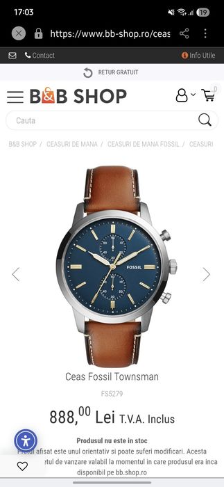 Fossil Townsman Chronograph