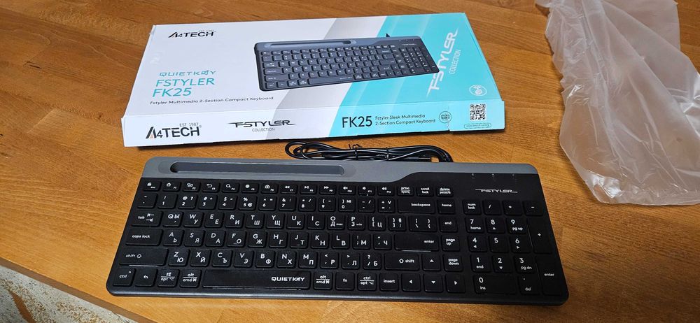 Клавиатура A4tech Fstyler FK25, БДС, черна