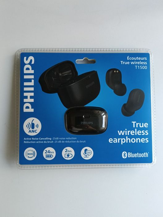 Sigilate, originale Căști wireless in ear Philips T1500 noise cancellation
