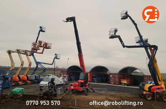 inchiriere nacela telescopica si  nacela cu brat articulat