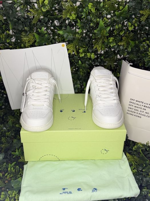 Adidasi Off-White Out Of Office Lace-Up Sneakers ‘’off white’’