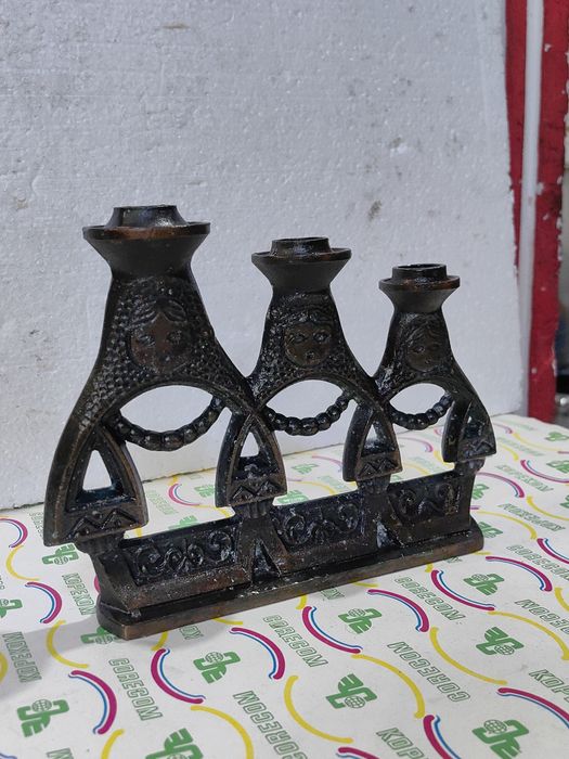 Винтидж свещник матрьошки