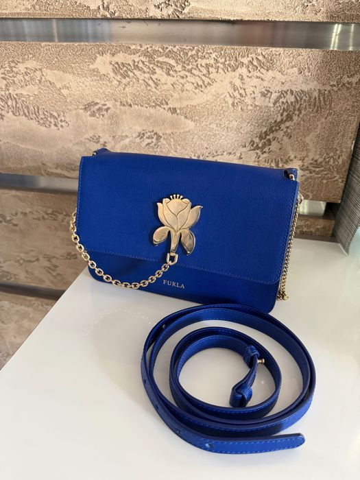 Тъмносиня чанта FURLA