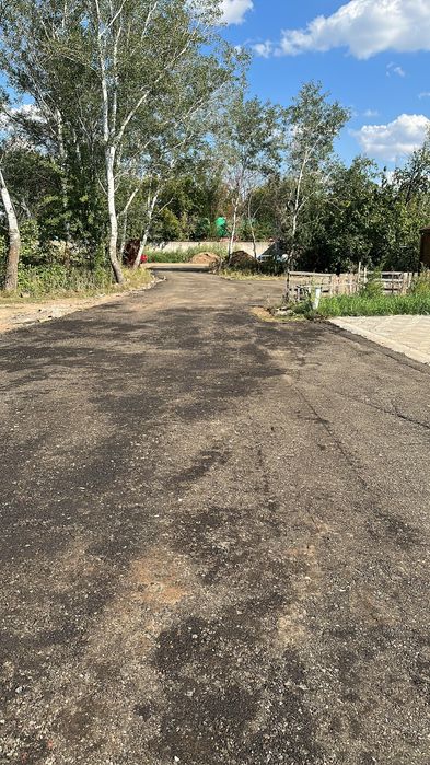 Укладка старого асфальта (крошки)