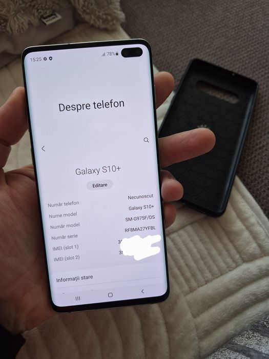Samsung Galaxy S10 plus, 128Gb, incarcator wireless