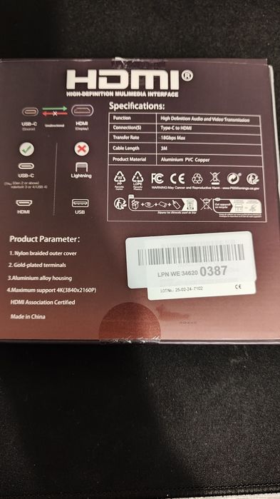 Vând cablu usb c la HDMI