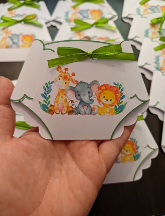 Покана за погача във формата на бебешки памперс