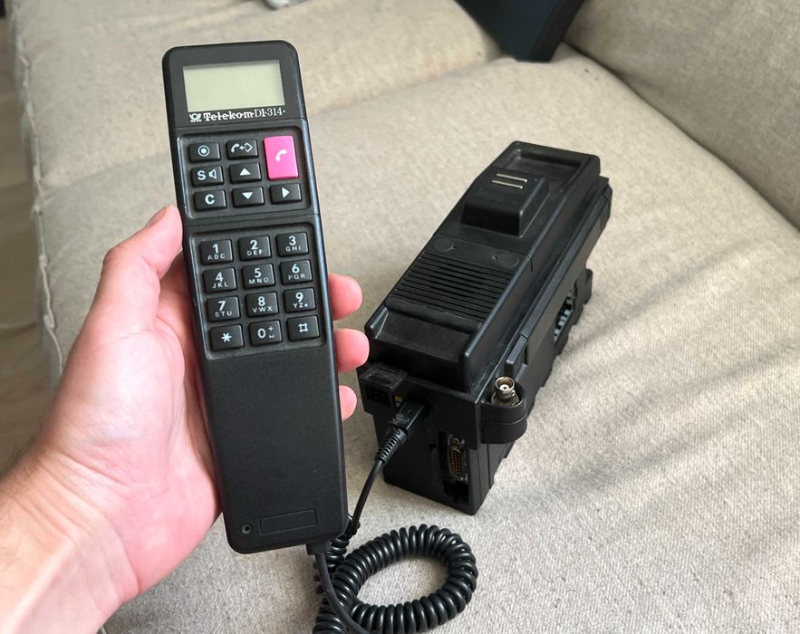 Telefon auto vintage Siemens Telekom DI-314 GSM CEPT colectie rar