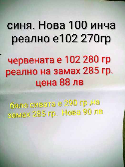 Тенис ракети Нови 270,280 290 гр