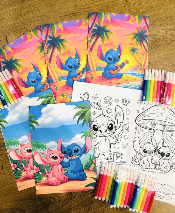Картонена торта кутия Стич и Анджела Stitch Стич