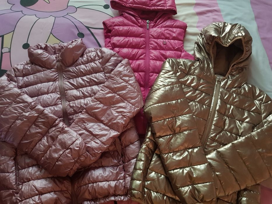 Яке Zara и Terranova и елек Benetton за пролет и есен, за 10-11 год.