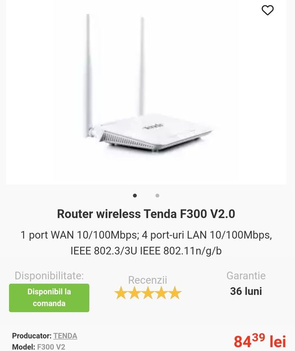 Router wireless tenda ok