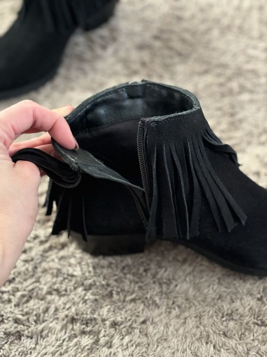 Borine cu franjuri, piele naturala 37