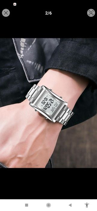 Vând ceas digital brățară metalica
