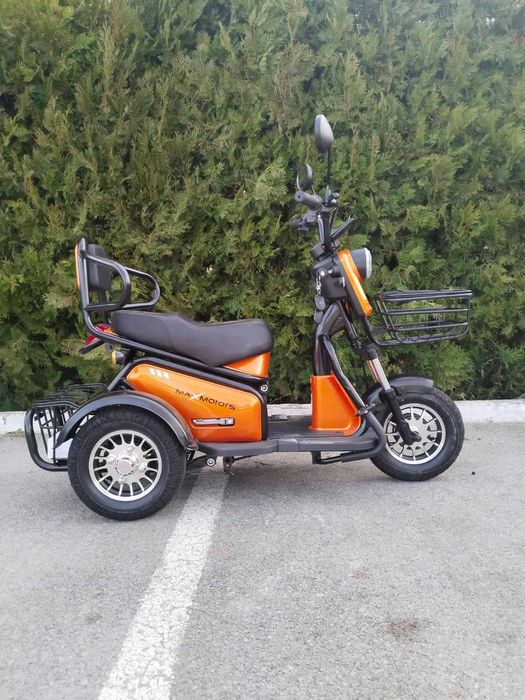 Двуместна електрическа триколка MaxMotors Pudding 1200W-48V-ORANGE