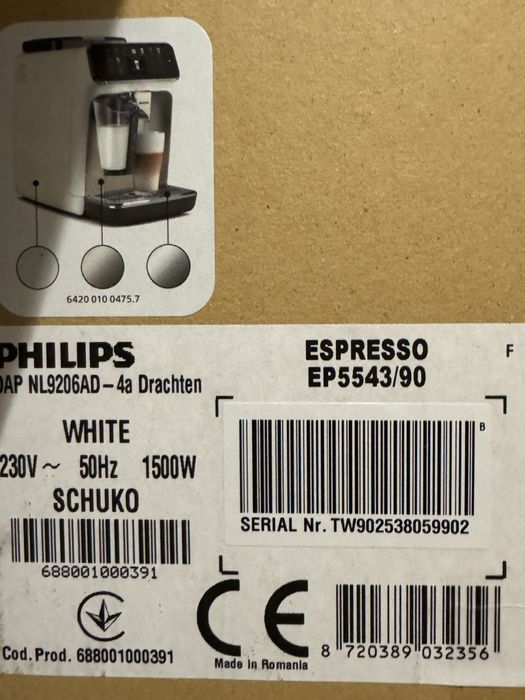 Кафеавтомат Philips EP5543/90 LatteGo