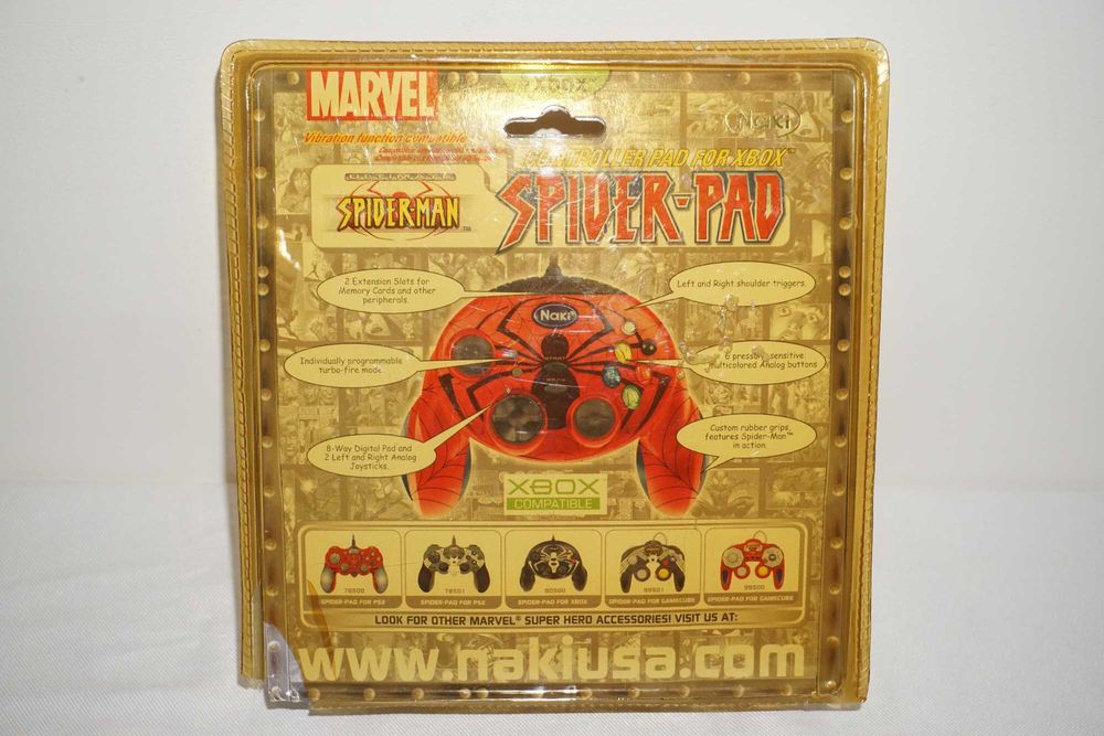 Чисто Нов Оригинален Джойстик Naki Marvel Spider-man Spider-Pad XBOX