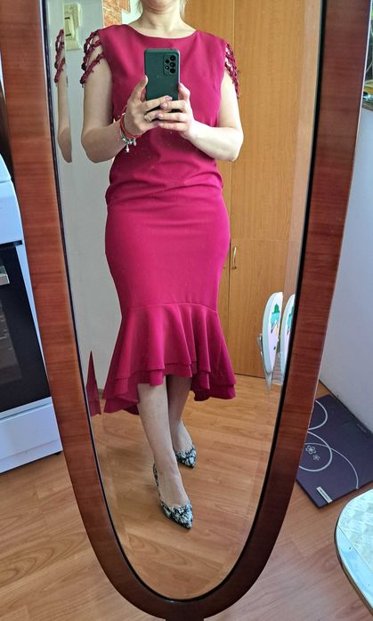 Rochie petrecere fuchsia marime M