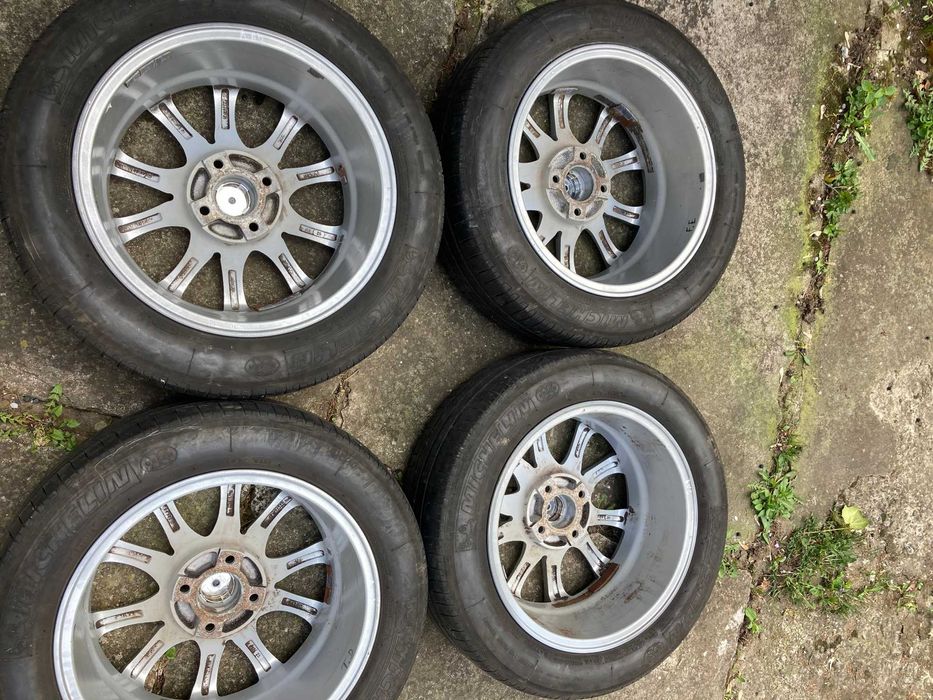 Jante aliaj 16” 4x114.3 cu anvelope vara Michelin 205/55 R16 – set 4 buc