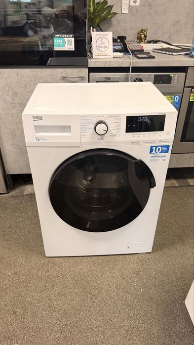 Комбинирана пералня със сушилня BEKO WDW75141 STEAM | 7 КГ + 4 КГ | 1400 ОБ./МИН. | STEAMCURE | INVERTER