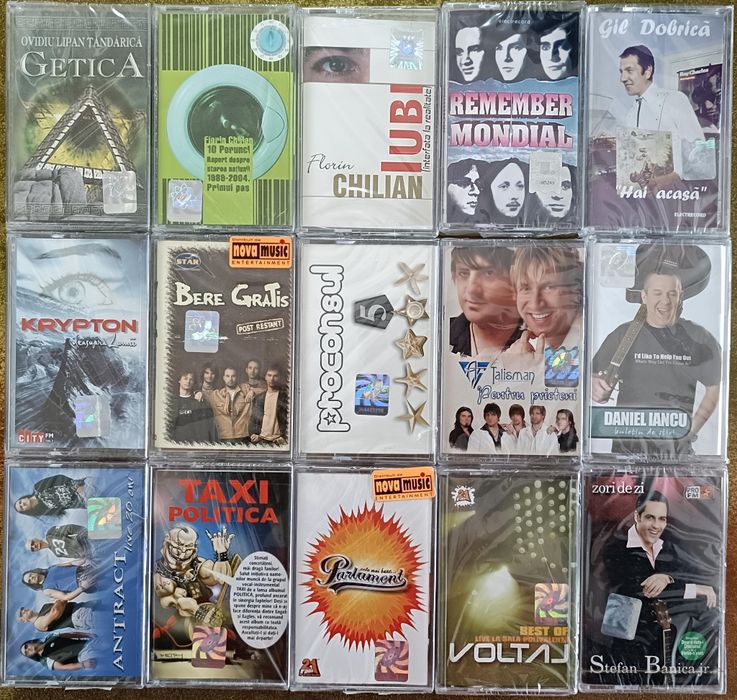 Casete audio sigilate cu muzică Rock, Folk