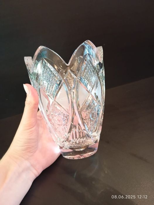 Ваза для цветов хрусталь