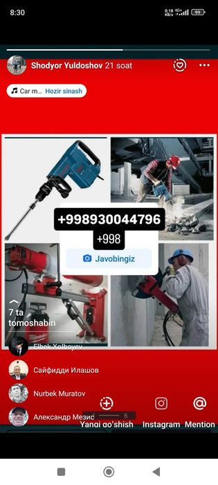 Beton Buzish ishlari