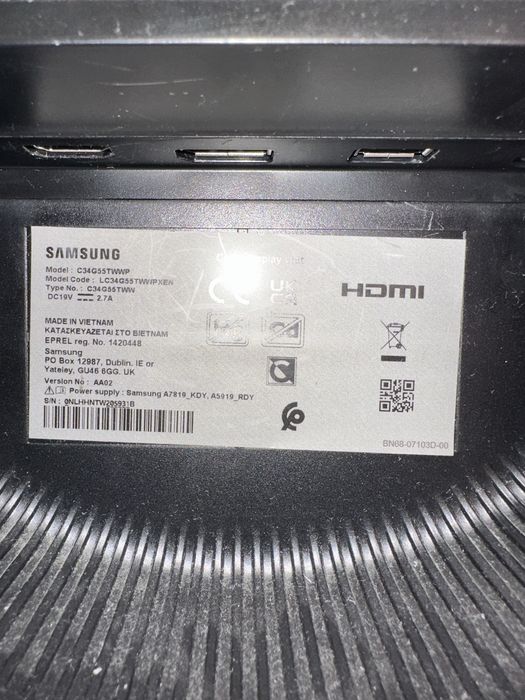 Monitor Curb Samsung Odissey G5 - 34 inch impecabil