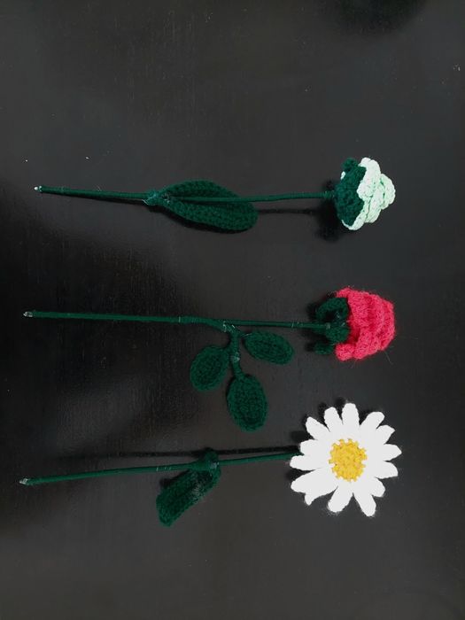 Плетени цветя- единични и букет